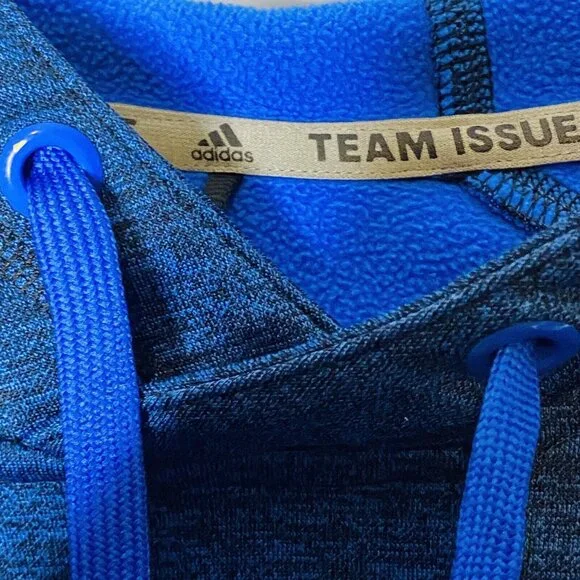 Adidas Mens Blue Pullover Hoodie L Climawarm - Picture 4 of 4